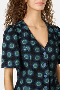 Gorman NZ - Royal Spot Denim Top - print