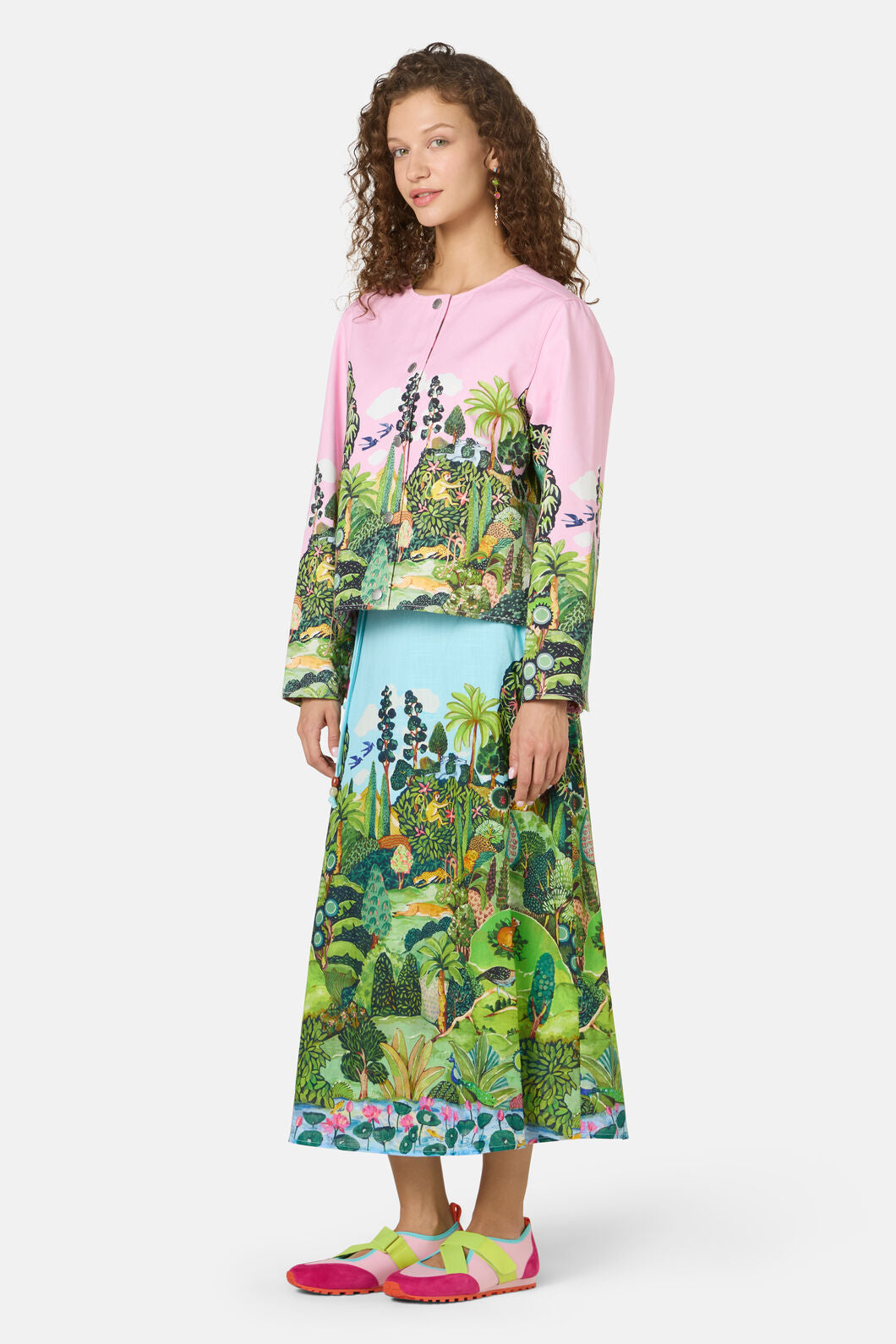 Gorman NZ - RoyalGardenRversibleShellJckt - print