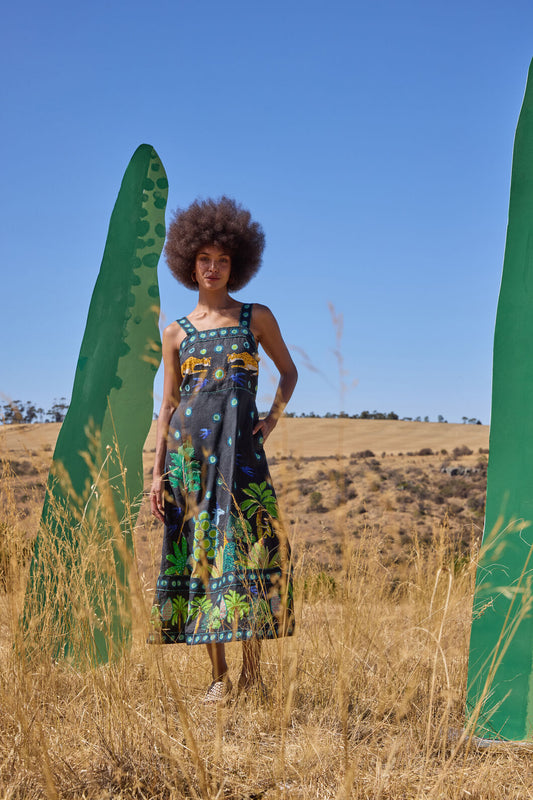 Gorman NZ - Royal Garden Long Dress - print