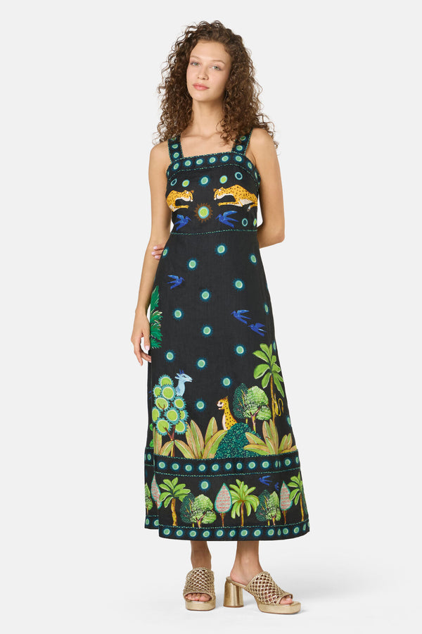 Gorman NZ - Royal Garden Long Dress - print