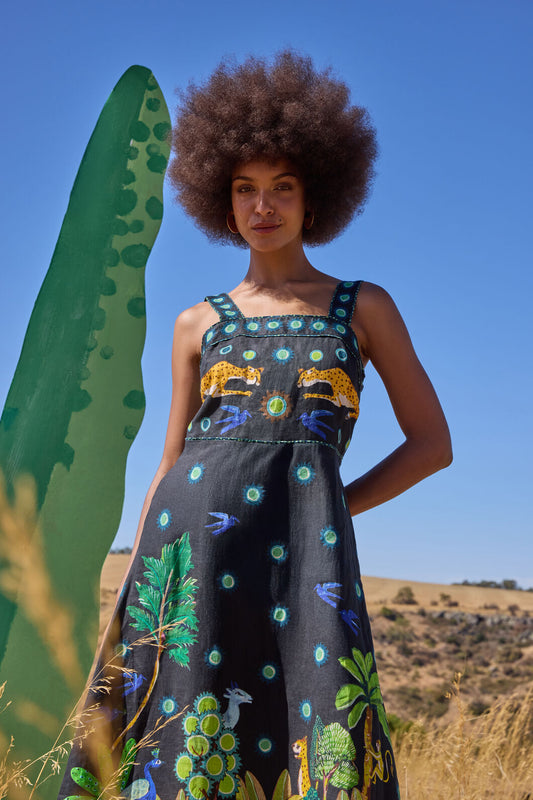 Gorman NZ - Royal Garden Long Dress - print