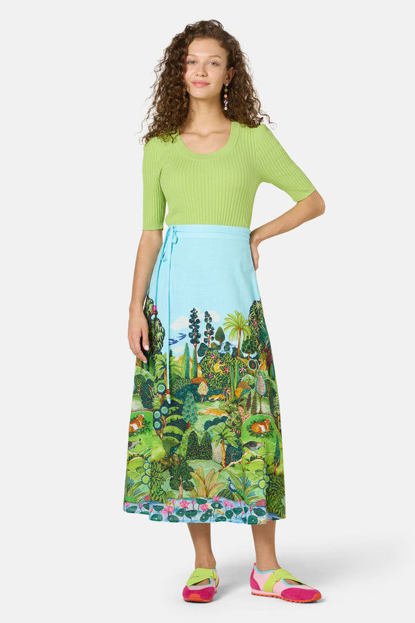 Gorman NZ - Royal Garden Midi Skirt - print