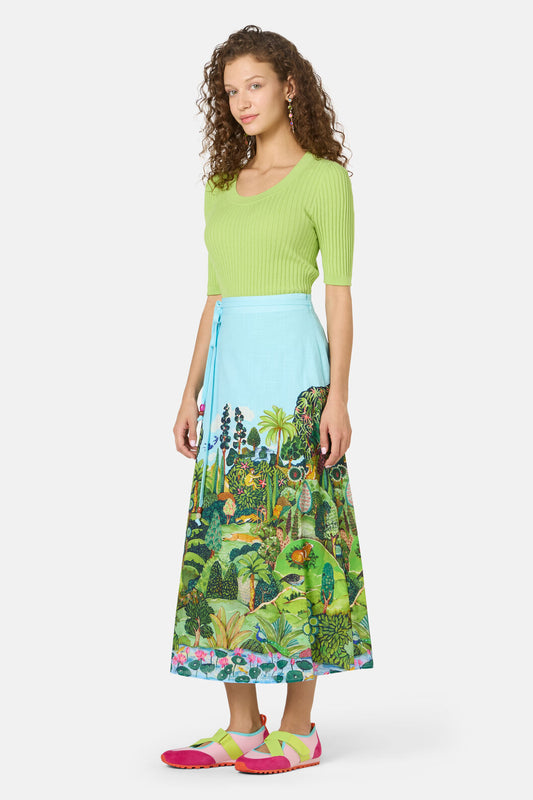 Gorman NZ - Royal Garden Midi Skirt - print