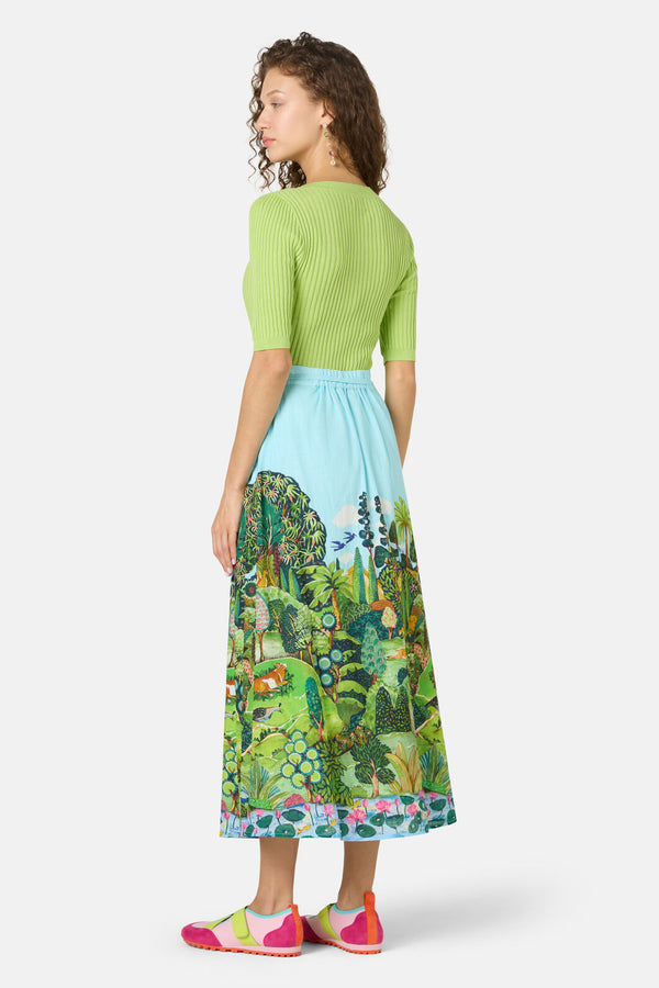 Gorman NZ - Royal Garden Midi Skirt - print
