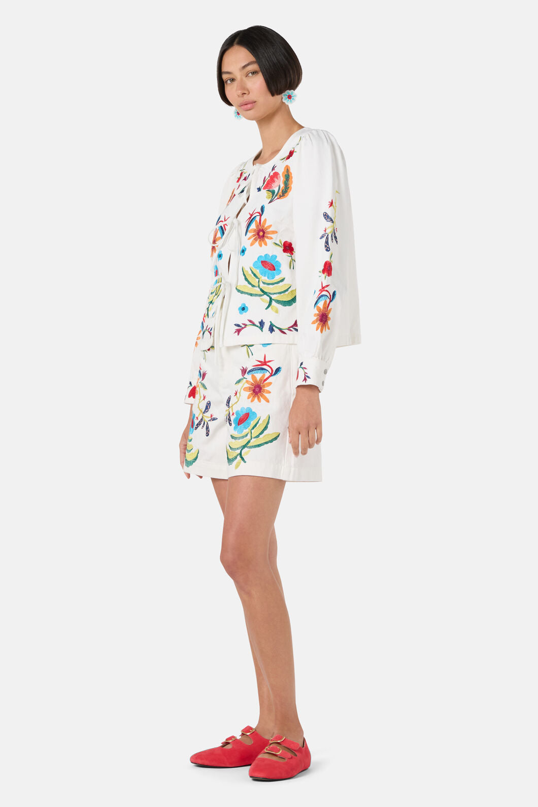 Gorman NZ - Little Things Denim Tie Jacket - cream