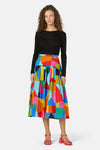 Gorman NZ - Abstract Symphony Midi Skirt - print