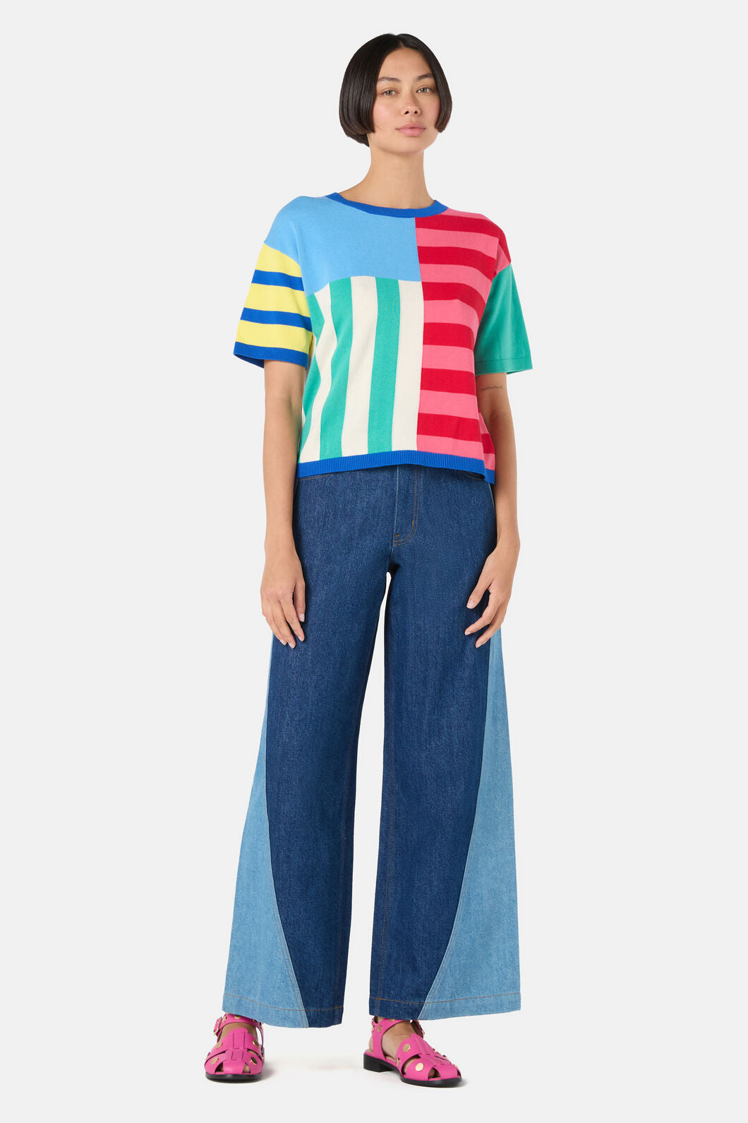 Gorman NZ - Abstract Line Block Top - multi