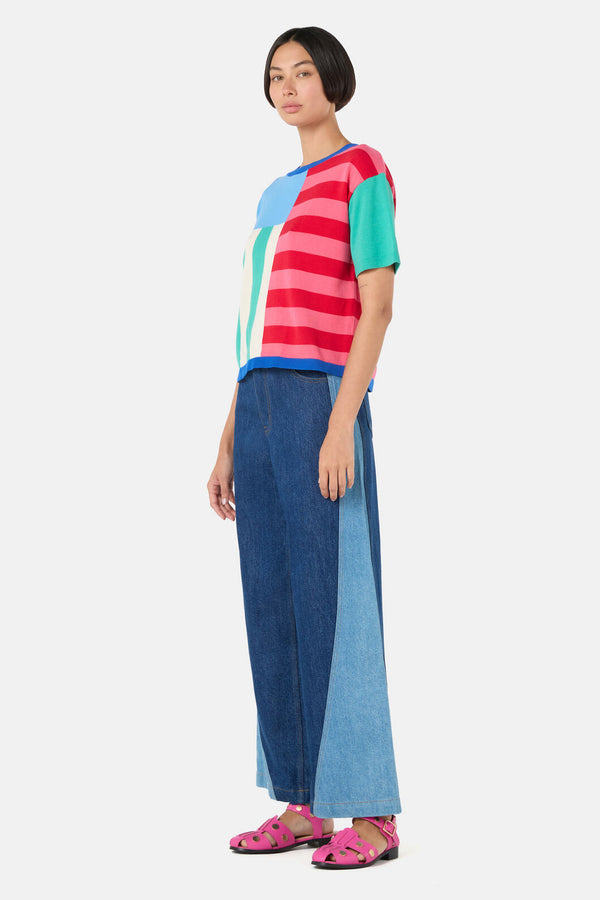 Gorman NZ - Abstract Line Block Top - multi