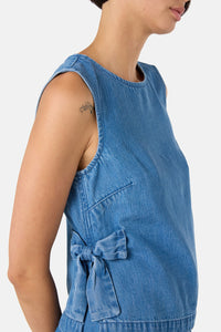 Gorman NZ - Bowtiful Denim Tank - mid-blue