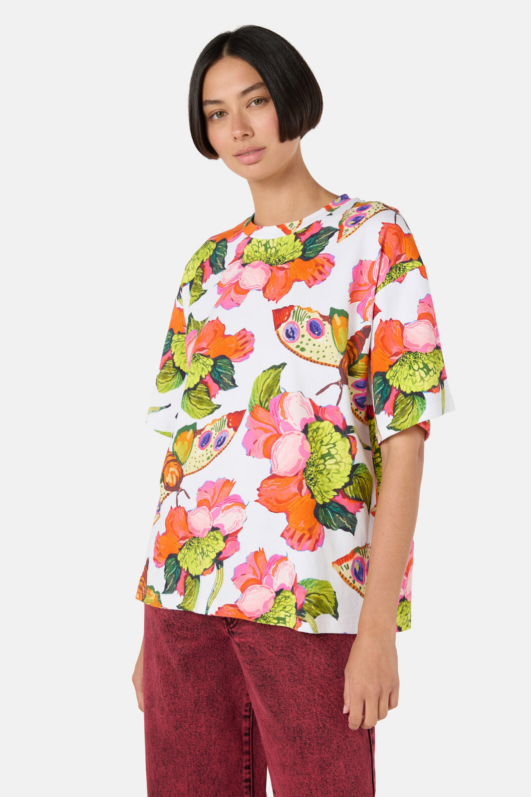 Gorman NZ - Elara Yardage Oversized Tee - print