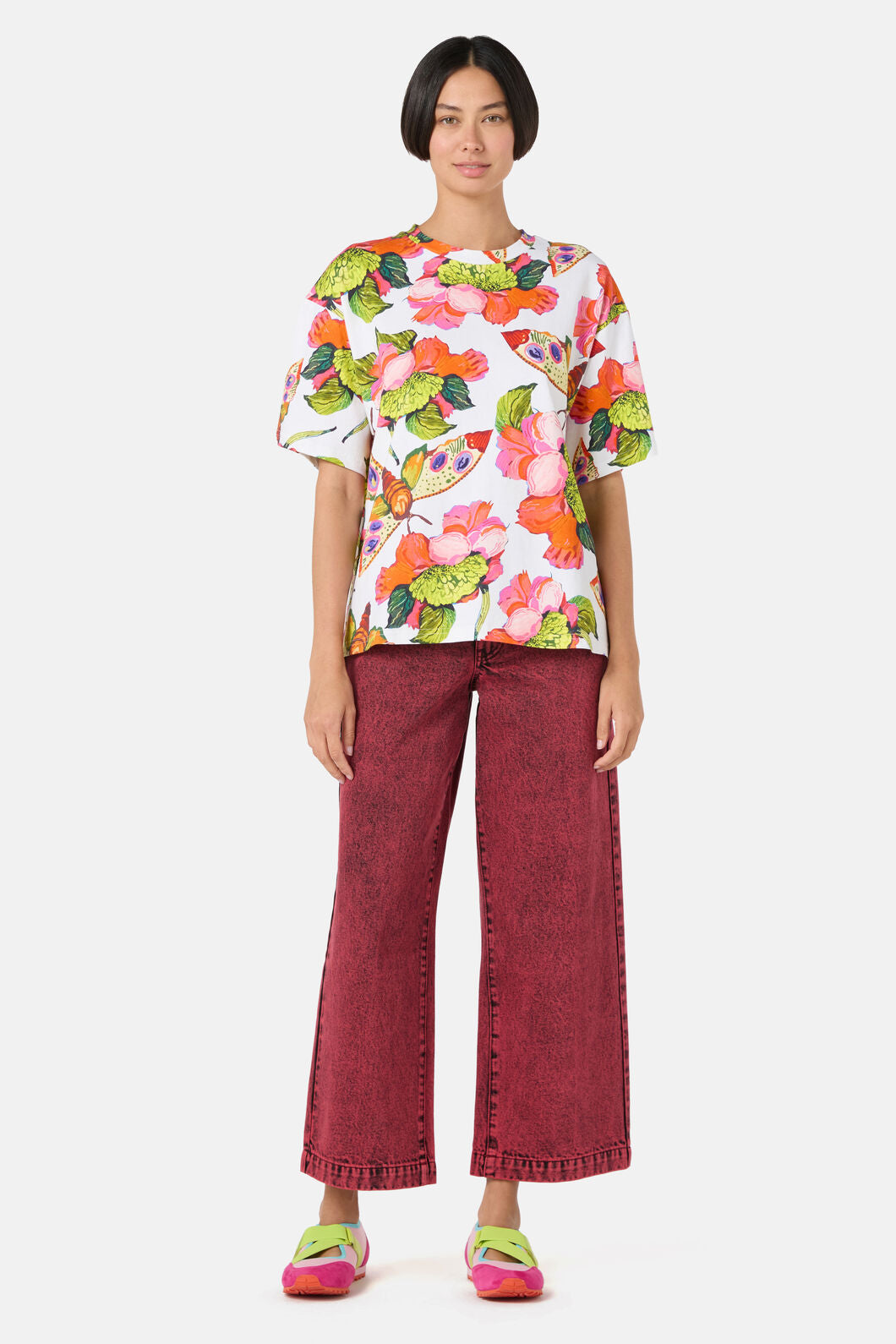 Gorman NZ - Elara Yardage Oversized Tee - print