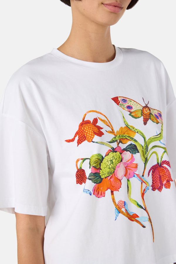 Gorman NZ - Elara Placement Relaxed Tee - white