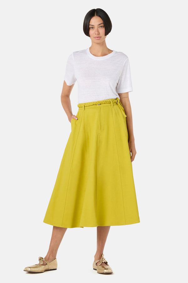 Gorman NZ - Olive Garden Denim Skirt - olive
