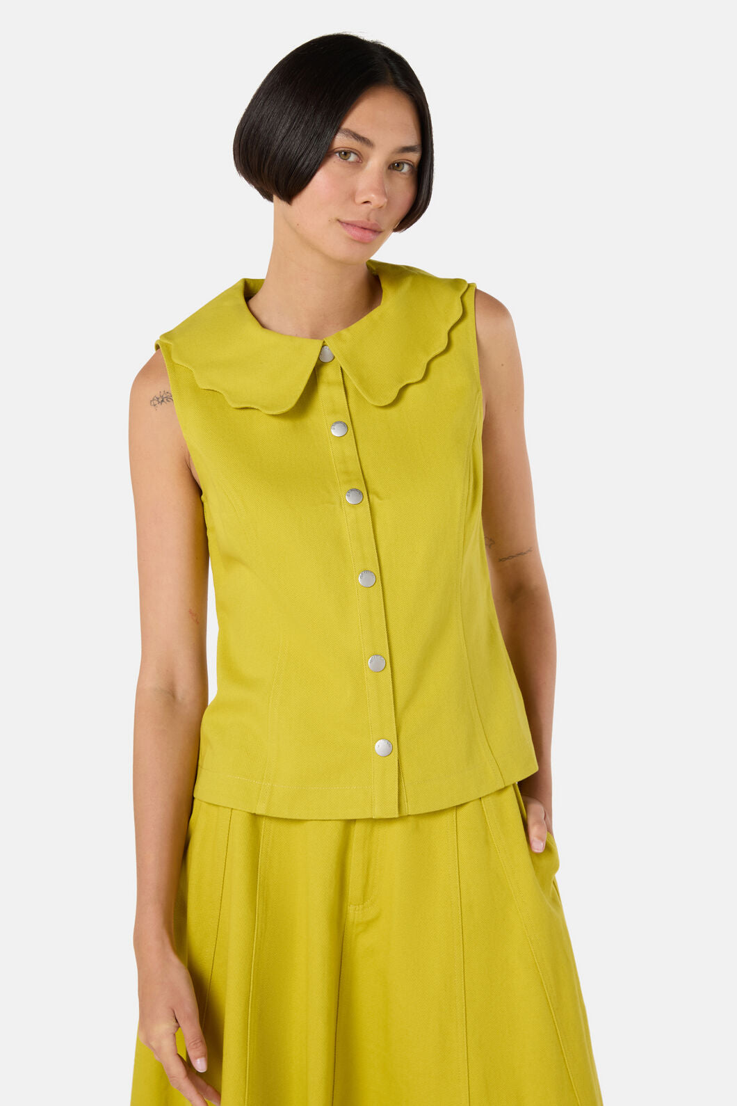 Gorman NZ - Olive Garden Denim Top - olive