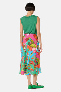Gorman NZ - Elara Print Linen Midi Skirt - print