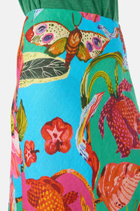 Gorman NZ - Elara Print Linen Midi Skirt - print