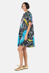 Gorman NZ - Linework Cotton Shirt Dress - print