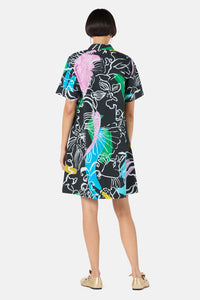 Gorman NZ - Linework Cotton Shirt Dress - print