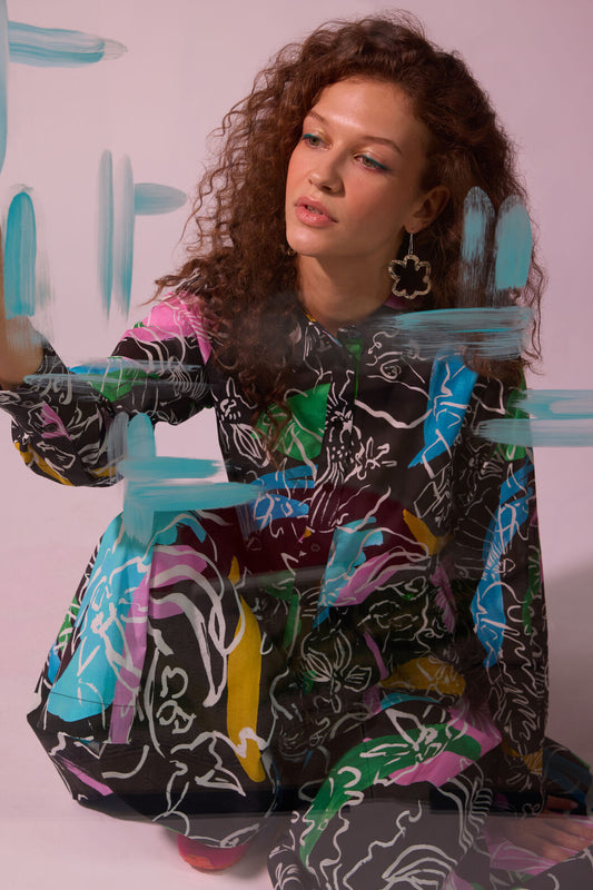 Gorman NZ - Linework Cotton Shirt - print