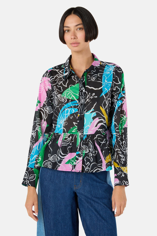 Gorman NZ - Linework Cotton Shirt - print