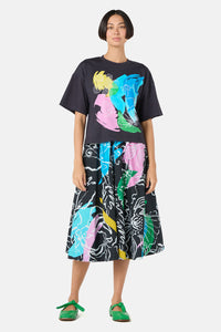 Gorman NZ - Linework EmbroideredRelaxedTee - black