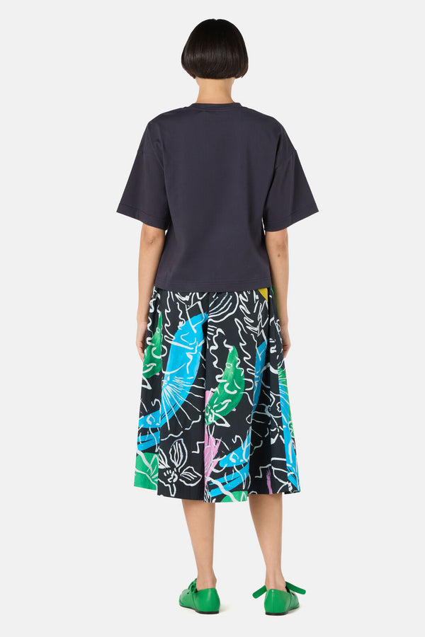Gorman NZ - Linework EmbroideredRelaxedTee - black