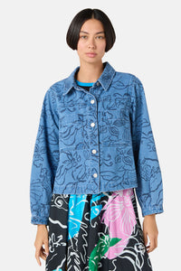 Gorman NZ - Linework Denim Jacket - print