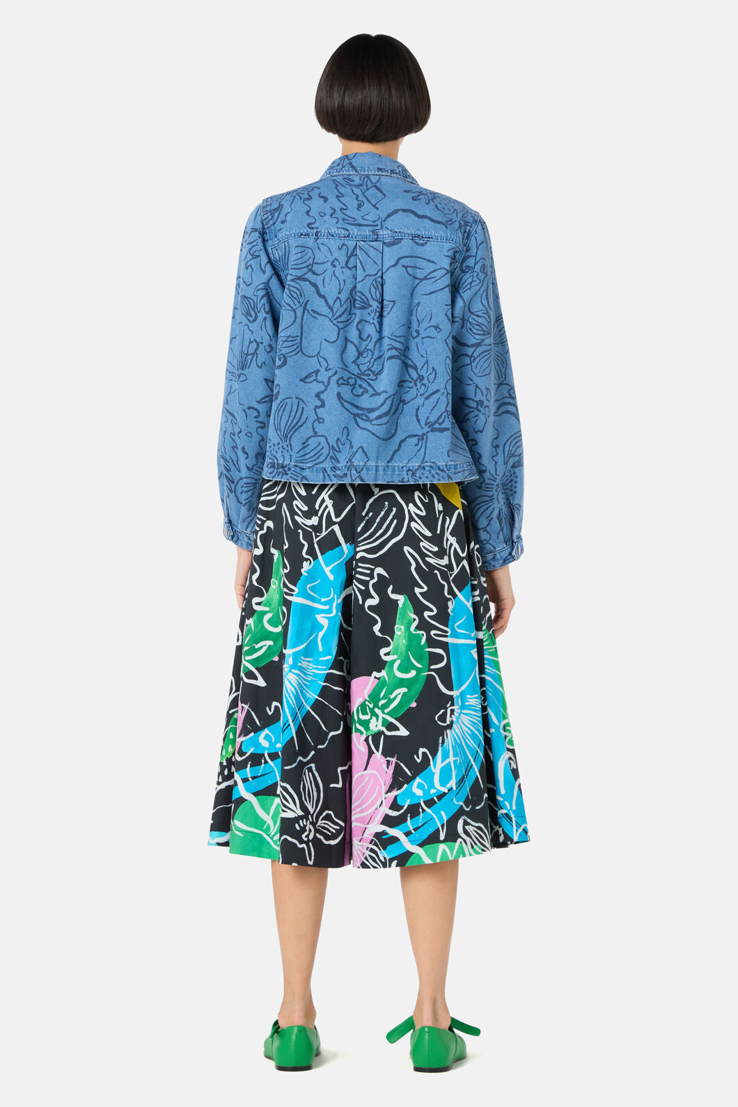 Gorman NZ - Linework Denim Jacket - print