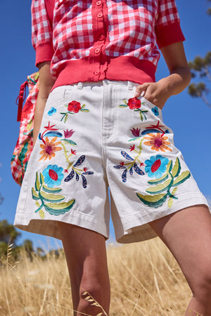 Gorman NZ - Little Things Denim Short - cream