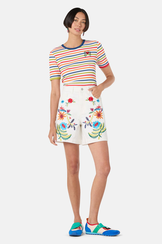 Gorman NZ - Little Things Denim Short - cream