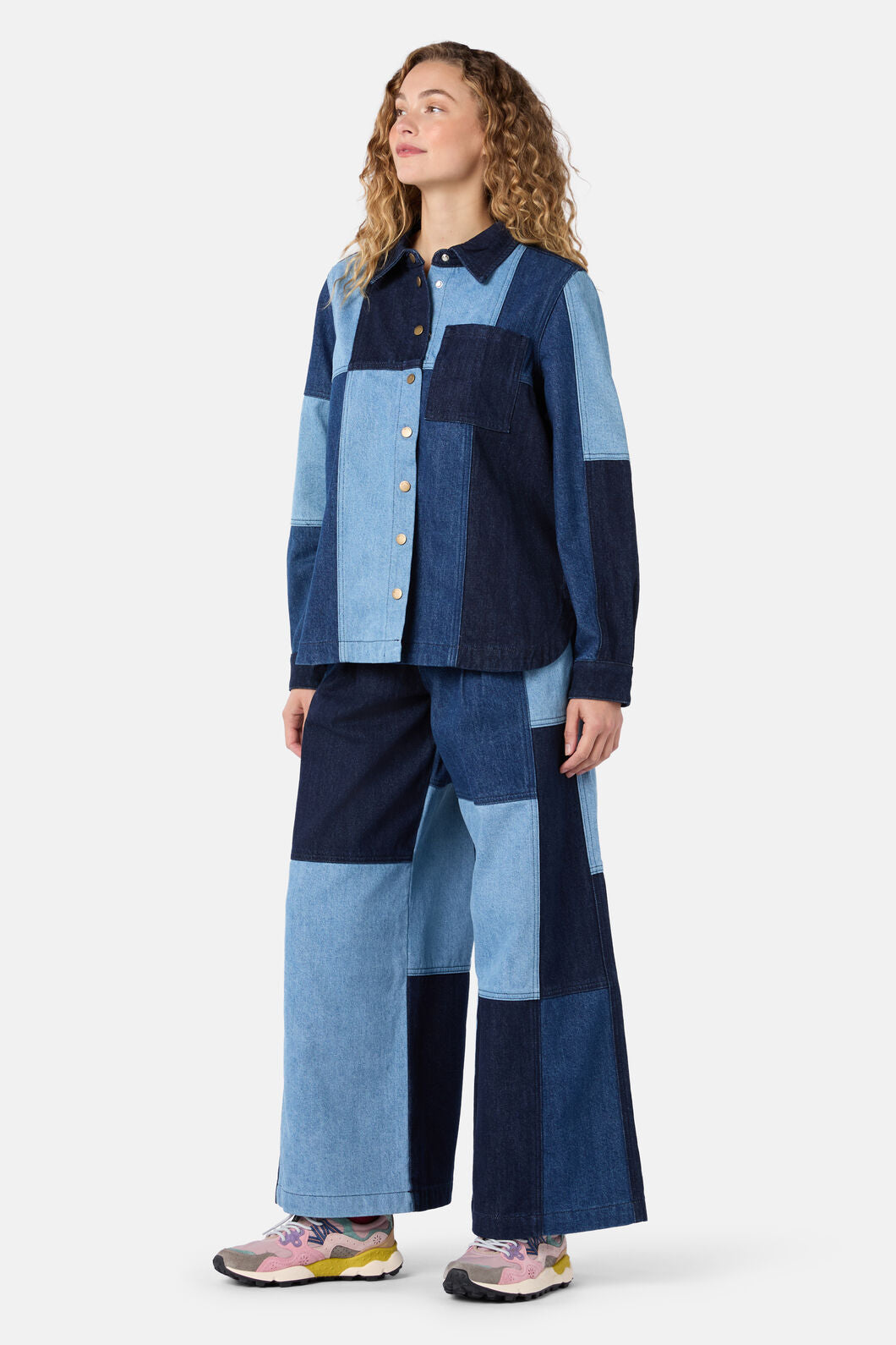 Gorman NZ - Puzzle Spliced Denim Shirt - denim