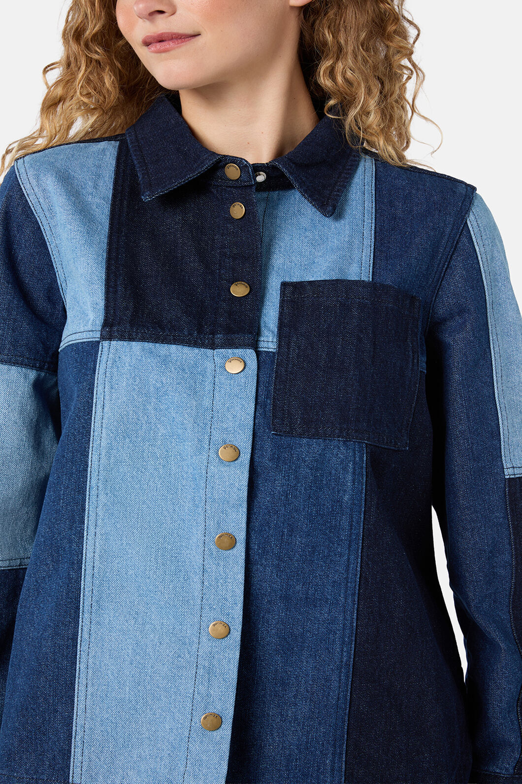 Gorman NZ - Puzzle Spliced Denim Shirt - denim