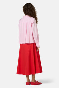 Gorman NZ - Juno Pleated Cotton Shirt - pink