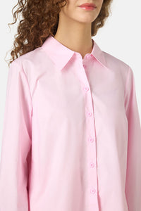 Gorman NZ - Juno Pleated Cotton Shirt - pink