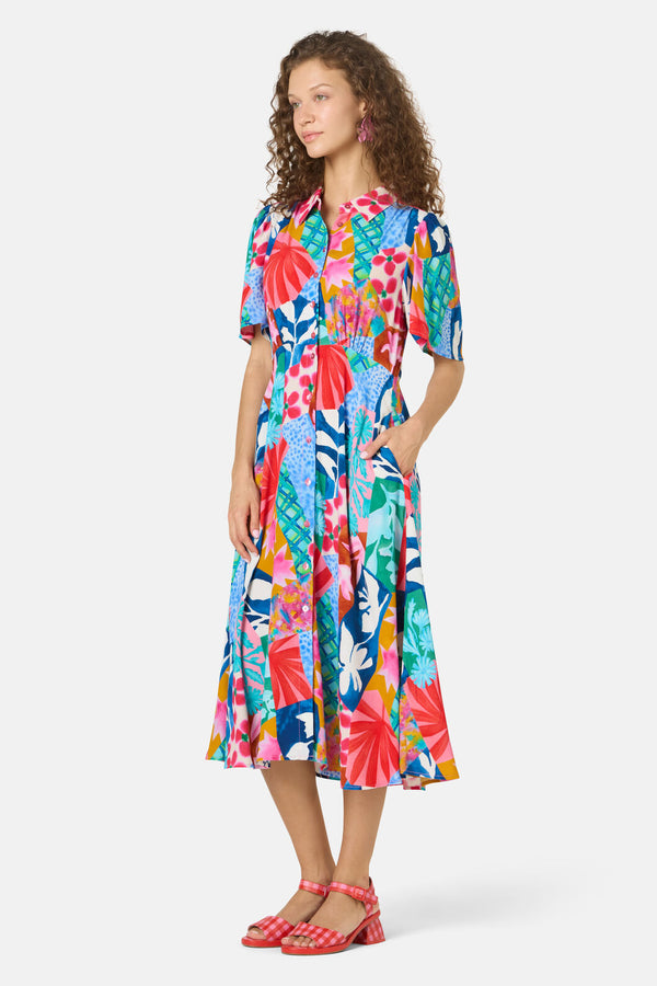 Gorman NZ - Montage Print Shirt Dress - print