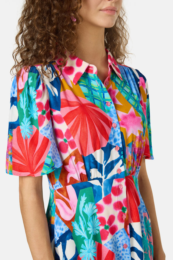 Gorman NZ - Montage Print Shirt Dress - print