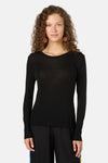 Gorman NZ - Merino Wool Crew Neck Top - black