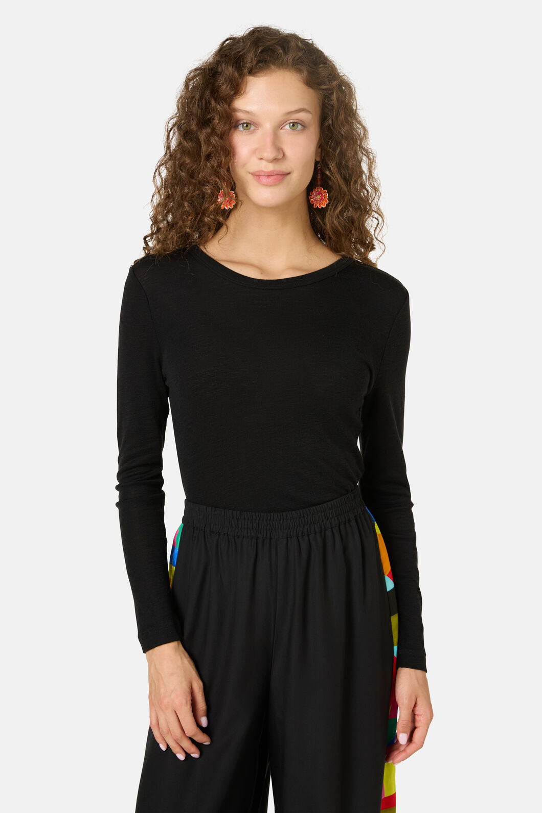 Gorman NZ - Merino Wool Crew Neck Top - black