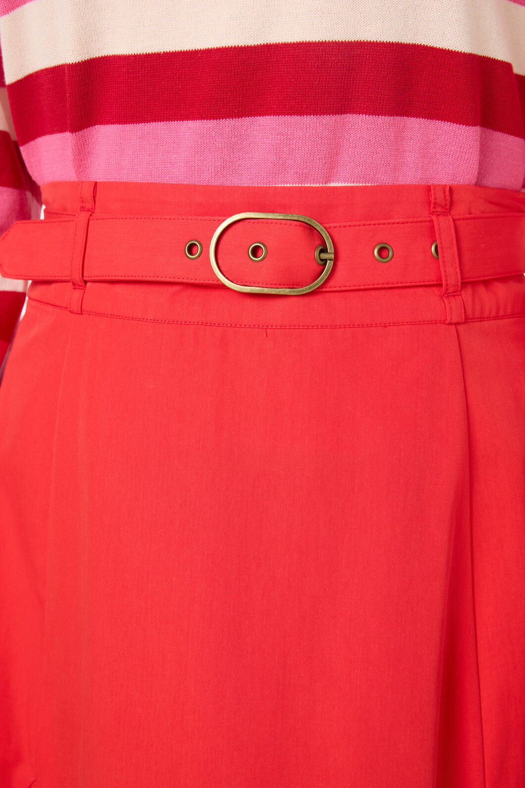 Gorman NZ - Peony Midi Cotton Skirt - red