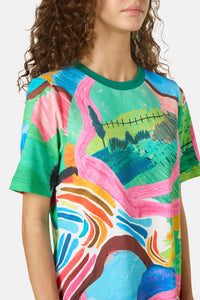 Gorman NZ - Mountain Magic Jersey Dress - print