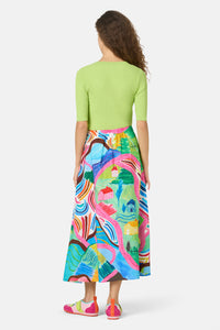 Gorman NZ - Mountain Magic Midi Skirt - print