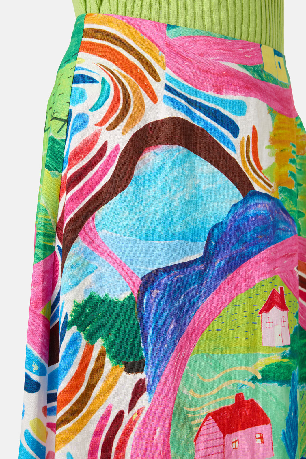 Gorman NZ - Mountain Magic Midi Skirt - print