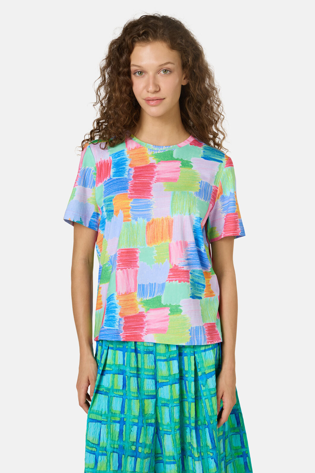 Gorman NZ - Mountain Check Classic Tee - print
