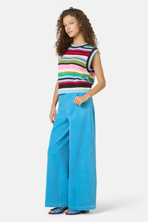 Gorman NZ - Rainbow Knit Vest - stripe