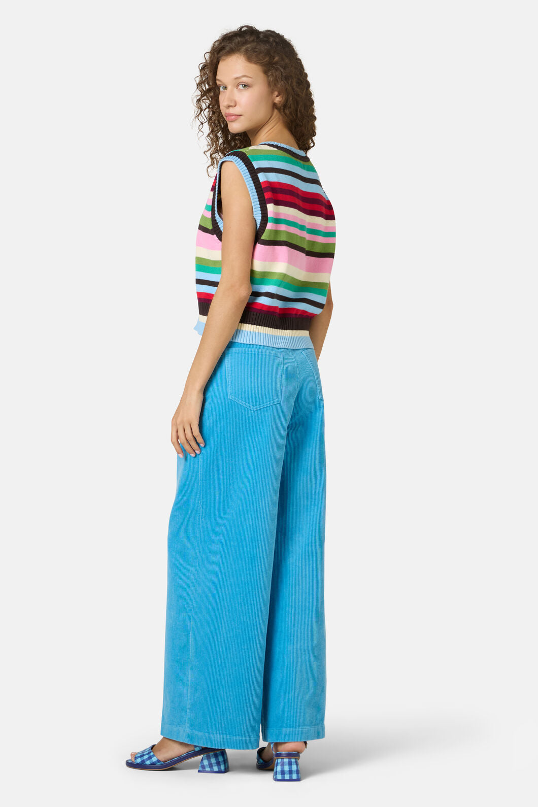 Gorman NZ - Rainbow Knit Vest - stripe