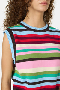 Gorman NZ - Rainbow Knit Vest - stripe