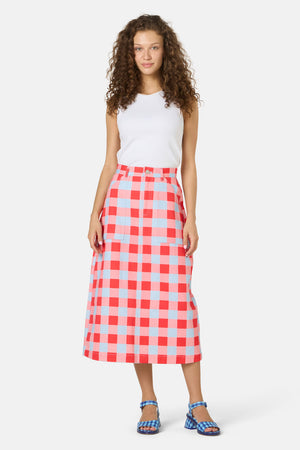 Gorman NZ - Gimme Gingham Denim Skirt - check