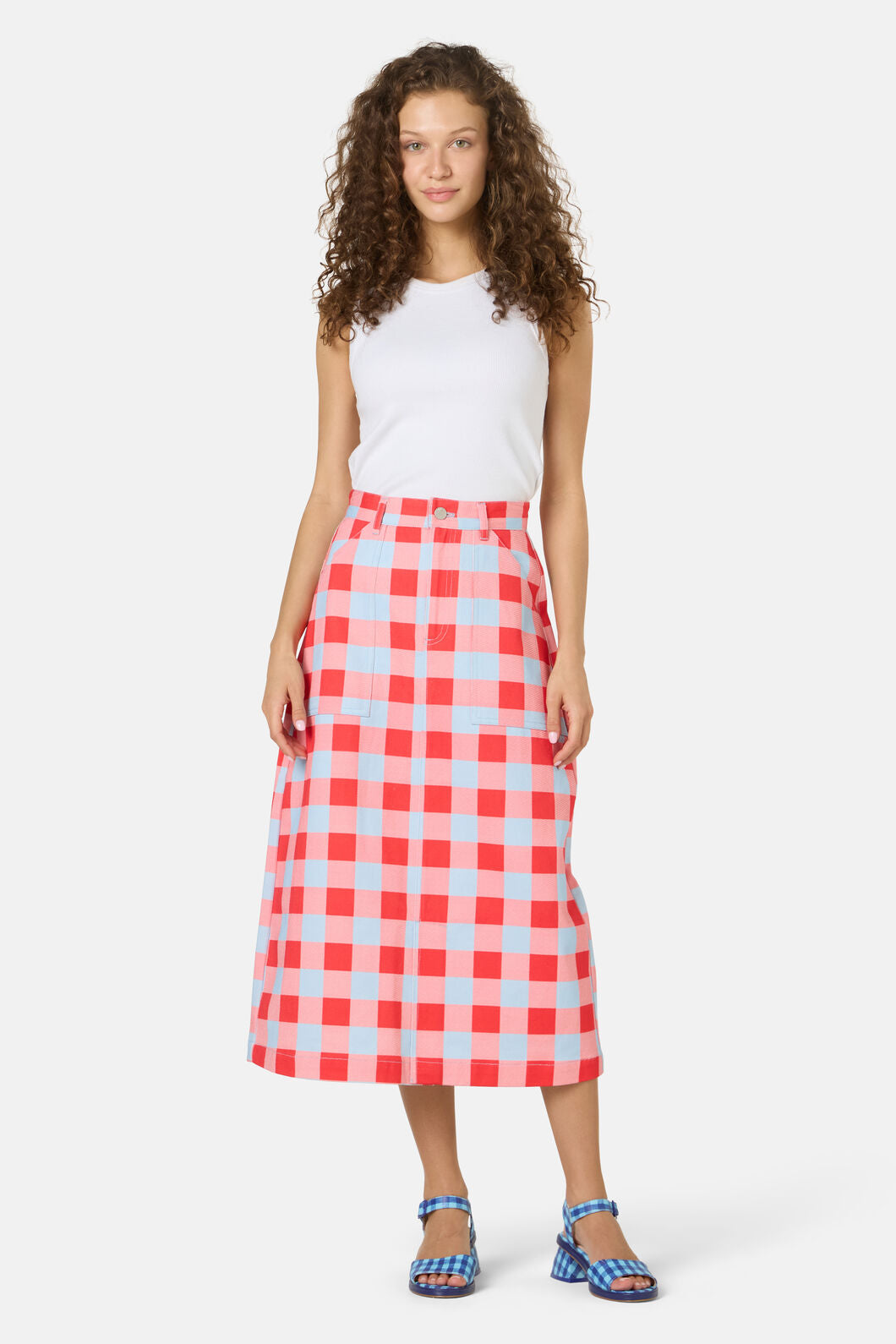 Gorman NZ - Gimme Gingham Denim Skirt - check