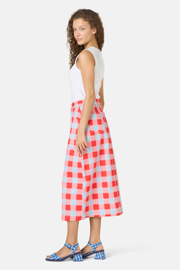 Gorman NZ - Gimme Gingham Denim Skirt - check