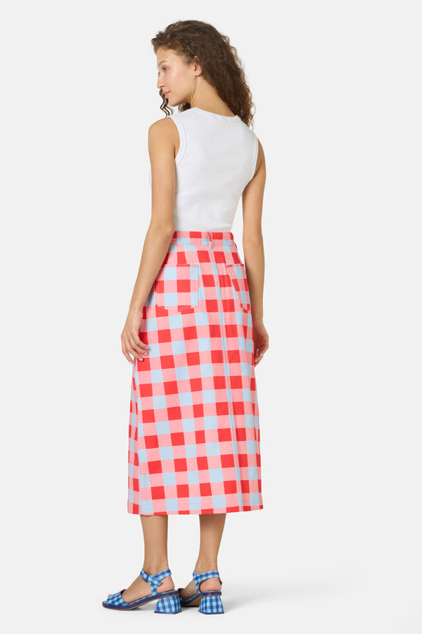 Gorman NZ - Gimme Gingham Denim Skirt - check